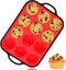 CAKETIME Silicone Muffin Pan with Metal Reinforced Frame Regular Size Muffin Pan with Handle Easy to Move 12 Cups for Baking Nonstick Muffin Tin B...