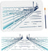 Beach Bridge Scenery Stencil Splicing Patterns 21×7.6inch Large Ocean Bridge Stencils with Paint Brush Summer Sea Landscape 11.7×8.3inch Templates...