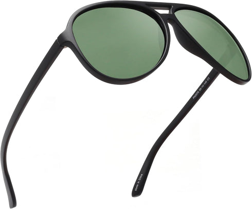 JIM HALO Polarized Aviator Sunglasses Men Women Oversize Plastic Driving Glasses...