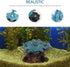 LUOZZY 2Pcs Pearl Scallop Ornaments Fish Tank Bubbler Decorations Underwater Aquarium Resin Craft Decors...