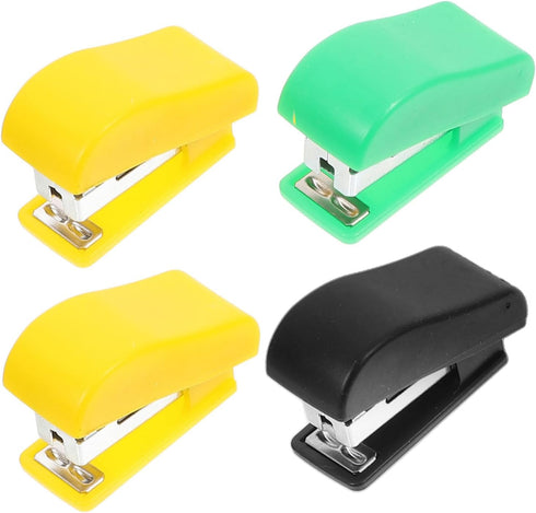 4pcs Cartoon Office Stationery Hand Held Stapler Choice Stapler Heavy Duty Stapler Cute Stapler Desktop Stapler Desk Stapler Hand Stapler Mini Sta...