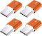 JXMOX USB Type C Adapter (4-Pack), Micro USB Female to USB C Male Convert Connector Fast Charging Compatible with Samsung Galaxy S10 S9 S8 Plus,No...