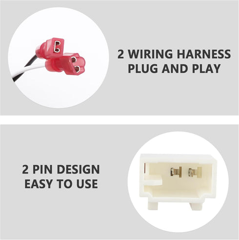 2PCS Car Speaker Adapter Harness,Speaker Wire Adapter for Connected Front+Rear Door Speakers,Premium Speaker Connector/Speaker Harness Compatible ...