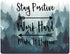 Misty Forest Mouse Pad, Stay Positive Work Hard and Make It Happen Motivational Pad, Square Waterproof Non-Slip Rubber Base MousePads Office Lapto...