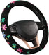 Embroidery Cute Steering Wheel Covers,DeepFloral Stitched,Hand-Grip,Universal Fit Most Cars SUV,Colorful (FXP-HUA02)...