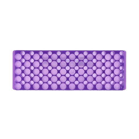 uxcell Polypropylene Test Tube Rack Double Panel 60 Well for 0.5ml/1.5ml/2ml Centrifuge Tube Holder Purple 2Pcs...