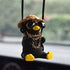 Swinging Duck Car Hanging Ornament, Cool Car Hanging Accessories for Rear View Mirror, Cute Car Pendant Swinging Sunglasses Duck Hanging Swing...