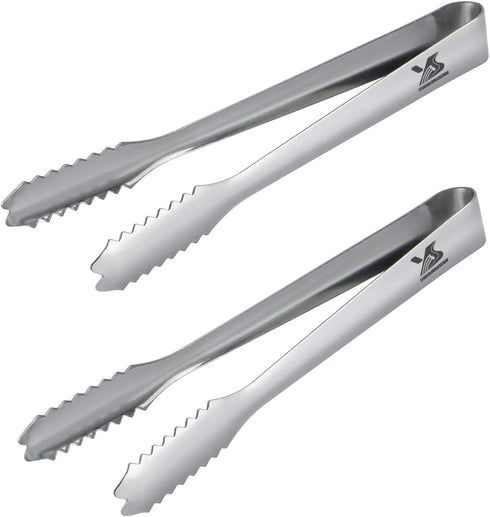MSY BIGSUNNY Durable Stainless Steel Ice Tongs, 7 inch Sugar Cube Serving Tongs, Set of 2...