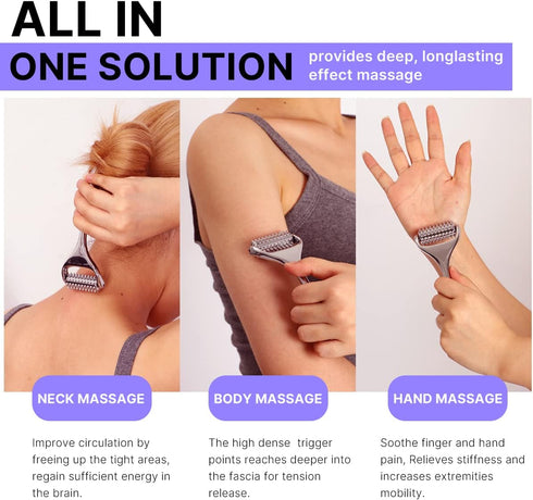 Acupressure Roller, Acupuncture Massage Roller for Neck/Head/Hand Pain Relief and Muscle Relaxation...