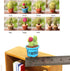 7 in 1 Dollhouse Decoration Plant Pots Miniature Green Potted Miniature Bonsai Model Dollhouse Accessories Decor,1 12 Scale Doll House Miniature P...