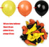Yellow Black Orange Balloons,100 Pack 12 inch Latex Balloons,Birthday Wedding Baby Shower Party Decoration...