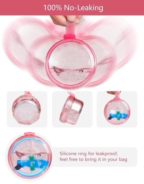 No Leak & Non-Slip Partial Denture Case Retainer Bath Box Cup, Denture Soaking Cup False Teeth Holder Box Case with Strainer Basket and Brush,Dish...