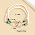 Beaded Anklet for Women Layered Heart Anklet Waterproof Ankle Bracelets for Women Elastic Ankle Bracelets Boho Seed Bead Foot Chain Summer Beach J...