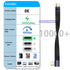 QIANRENON 240W USB4.0 C 90°Angle PD Fast Charging Short Cable 40Gbps Type C 4.0 Male to Right Angle C Male Flat Flexible Data Cable, for Thunderbo...