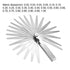 uxcell Metric Thickness Feeler Gauge 0.02-1.00mm 23 Blades Mn Steel Measuring Tool for Gap Width...