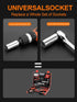 Universal Socket Tools Gifts for Men-Socket Set with Power Drill Adapter(7-19 MM) Birthday Gifts for men Christmas Gifts for Dad Husband...