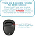 Keyless2Go Replacement for Keyless Entry Car Key Fob Vehicles That Use 3 Button KOBLEAR1XT 15042968 Remote, Self-Programming - 2 Pack...