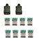 cablecc 10set DIY 4pin USB 2.0 Type C Female Socket Connector SMT Type with PC Board & Housing & 3.0mm SR...