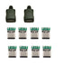 cablecc 10set DIY 4pin USB 2.0 Type C Female Socket Connector SMT Type with PC Board & Housing & 3.0mm SR...