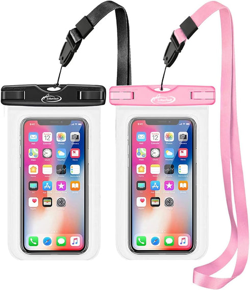AiRunTech Waterproof Case, Waterproof Cell Phone Dry Bag Compatible for iPhone 14/13/12/12 Pro Max/11/11 Pro/SE/Xs Max/XR/8P/7 Galaxy up to 7.0", ...