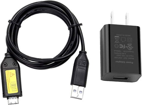 MaxLLTo for Samsung ST61 ST65 ST70 PL120 USB Cable, AC Power Battery Charger Cable Cord for Samsung Digital Camera...