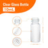 20PCS 10ML 0.34OZ Clear Small Liquid Sample Glass Vials with Screw Caps, 22mmx 52mm Leak-Proof Vial, 18-400 Black Screw Cap with PE Liners for Lab...