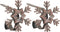 Haute Decor The Original MantleClip Stocking Holders with Removable ZINC Alloy Holiday Icons (2-Pack Snowflake, Oil-Rubbed Bronze)...
