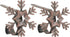 Haute Decor The Original MantleClip Stocking Holders with Removable ZINC Alloy Holiday Icons (2-Pack Snowflake, Oil-Rubbed Bronze)...