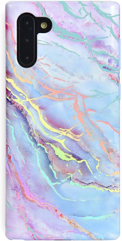VELVET CAVIAR Compatible with Samsung Galaxy Note 10 Case Marble - Cute Protective Phone Cases for Women, Girls (Holographic Pink Blue)...