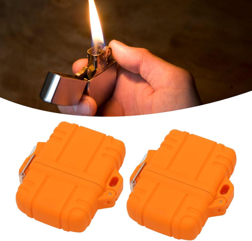 Lighter Case, Lighter Holder, Torch Lighter Cover Portable Plastic IP56 Waterproof Sealed Lighter Case for Camping Travel Survival Hiking or other...