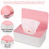 NOVWANG Wipes Dispenser, Baby Wipe Holder, Keeps Wipes Fresh, Refillable Wipe Container Baby Wipes Case for Bathroom Wipes Pouch Case, Pink...
