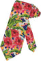 Hawaii Mens Tie Tropical Floral Palm Leaves Camo Necktie,Fun Print Woven Slim Neck Ties for Men...