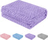 Baby Blanket Flannel, Cozy Throw Blankets for Newborn Infant and Toddler, Super Soft and Warm Receiving Baby Blanket for Crib Stroller (Purple 25 ...