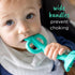 Busy Baby Teething Spoon - 2-in-1 Teether and Training Spoon for Self Feeding, Dishwasher Safe, BPA Free, Food Grade Silicone (Pewter)...