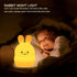 Rabbit Night Lights for Kids, Babies Nursery Lamp, Kids lamp, Child Bedroom Bedside Lamp, Changeable Brightness & Color Children's Table Night-Lig...
