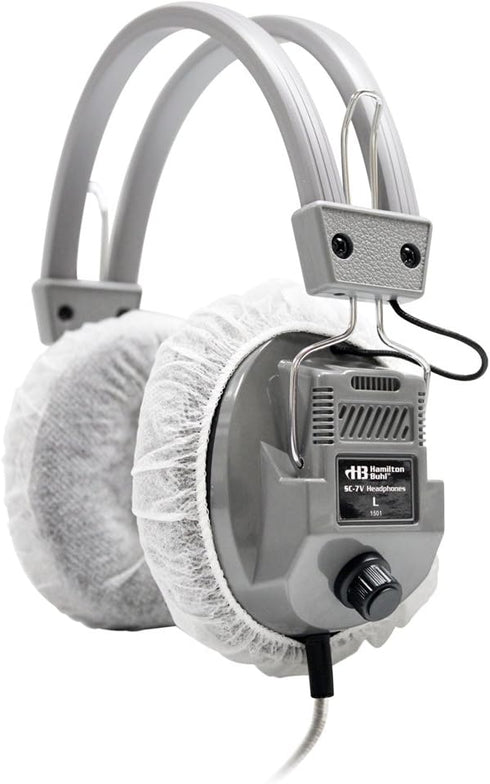 HamiltonBuhl - HECHYGENX45 HygenX Sanitary Ear Cushion Covers for Over-Ear Headphones & Headsets - 50 Pair...
