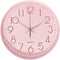 Maxspace Pink Wall Clock Silent Non-Ticking, 12in Analog Wall Clock in Battery Operated?Cute Decorative Clock for School Office Classroom Bedroom ...