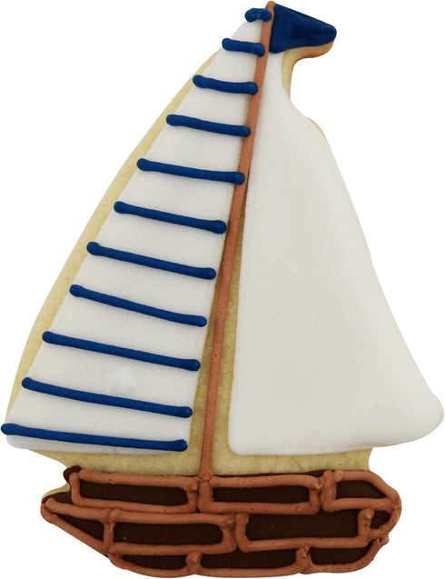 R&M Sailboat 3.5" Cookie Cutter in Durable, Economical, Tinplated Steel...