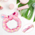5Pcs Spa Headband and Mask Brushes Set, Makeup Facial Face Wash Towel Fluffy Microfiber Bath Headband Skincare Headbands Head Bands for Washing Fa...