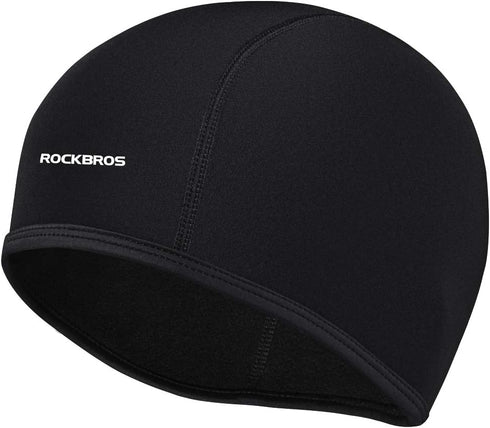 ROCKBROS Skull Cap Men's Winter Cycling Cap Windproof Warm Fleece Thermal Hat Helmet Liner Caps Black for Hiking Skiing Riding...