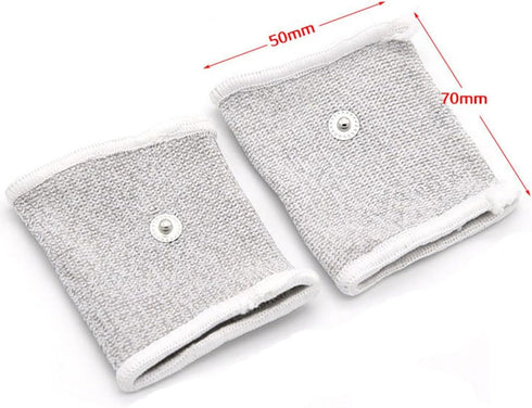 E-stim Adjustable Fabric Silver Thread Conductive Loop Accessories for Tens Stim Finger Massager Accessories...