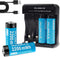 4Pack Rechargeable AA Battery with Charger- Lithium AA Batteries,1.5H Fast Charge 1.5V 2200mWh for Office,Household Products &Toys...