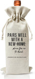 Housewarming Gift New House Wine Bag for Women Men Wife Husband Couple Owner Homeowner, Realtor Gift to Client, New Home Gift Ideas, House Warming...