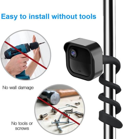 All-New Flexible Twist Mount Compatible with Blink Outdoor (4th &3rd Gen), Weatherproof Protective Housing with Blink Sync Module Wall Mount (Blac...