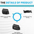 ZOFFI Hybrid Windshield Wiper Blade Refills 26"+17" Set of 4, 8.5mm width with natural AAAA level rubber...
