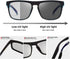 Photochromic Polarized Driving Sunglasses Men Square Matte Frame Eyewear Outdoor Sport Cycling UV Protection Glasses...