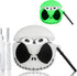 Compatible with AirPods 3rd Generation Case Cover with Cleaner kit, Glow in The Dark Funny Case for Airpod 3 Charging Case Cute 3D Skull Soft Sili...
