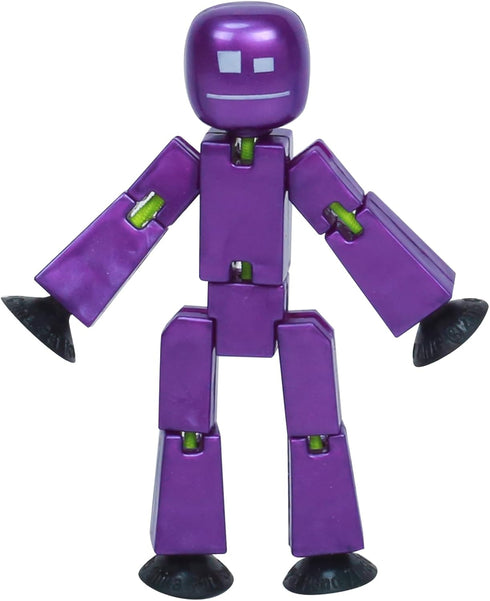 Zing StikBot Single Pack - includes 1 StikBot - Collectible Action Figures and Accessories, Stop Motion Animation, Ages 4 and Up (Metal Eggplant)...