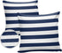 Outdoor Throw Pillow Cover Simple Navy Blue White Stripes Waterproof Cushion Covers 2 Pack Nautical Theme Stripe Pillow Cases Home Decoration for ...