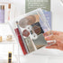Washi Masking Tapes Multi Organizer Pouch, Minimalist Transparent Large-Capacity Visible Portable Storage Bag for Stationery Stickers Travel Small...